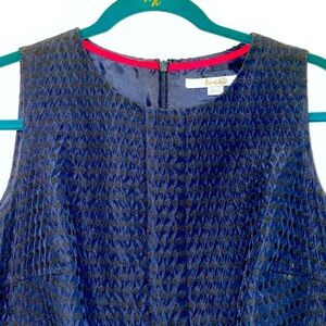 Boden cocktail sheath dress Navy with black dots lined 6R price